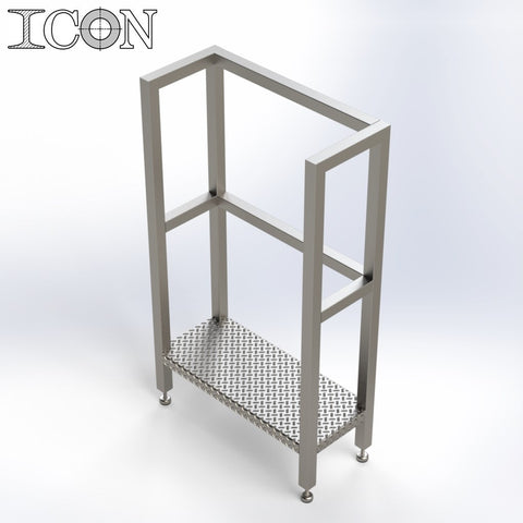 Stainless Steel Step Unit (Short Top Platform)