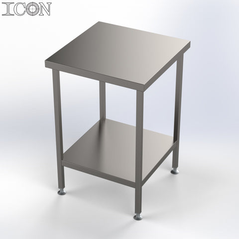 Stainless Steel Catering Table with Shelf