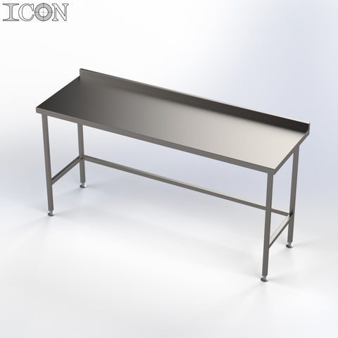 Stainless Steel Catering Table with Rear Upstand