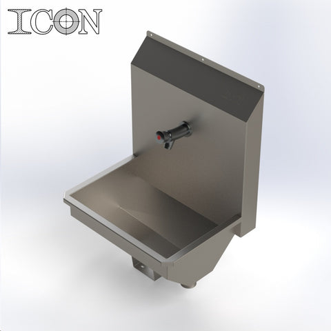 Single-Station Sink with Non-Concussive Tap