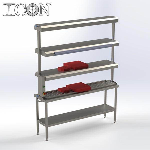 Energy Save Triple Level Route Stand (Hot Rack)