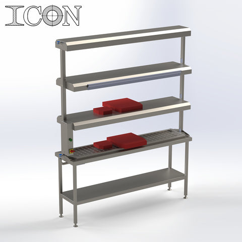 Energy Save Triple Level Route Stand (Hot Rack)
