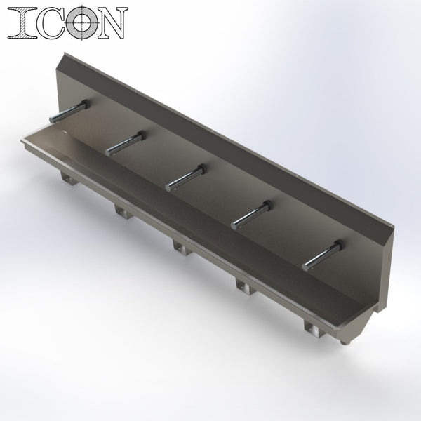 Five-Station Sink with Infrared Sensor Taps