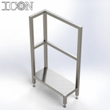 Stainless Steel Step Unit (Short Top Platform)