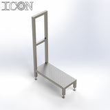 Stainless Steel Step Unit (Short Top Platform)