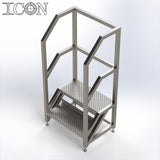 Stainless Steel Step Unit (Short Top Platform)