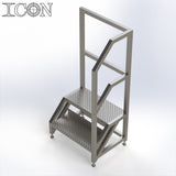 Stainless Steel Step Unit (Short Top Platform)