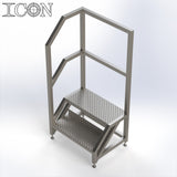 Stainless Steel Step Unit (Short Top Platform)