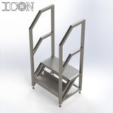 Stainless Steel Step Unit (Short Top Platform)