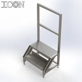 Stainless Steel Step Unit (Short Top Platform)