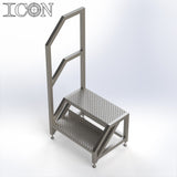 Stainless Steel Step Unit (Short Top Platform)