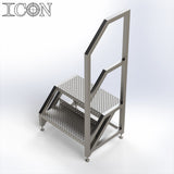 Stainless Steel Step Unit (Short Top Platform)