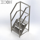 Stainless Steel Step Unit (Short Top Platform)