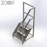Stainless Steel Step Unit (Short Top Platform)