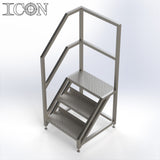 Stainless Steel Step Unit (Short Top Platform)