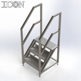 Stainless Steel Step Unit (Short Top Platform)