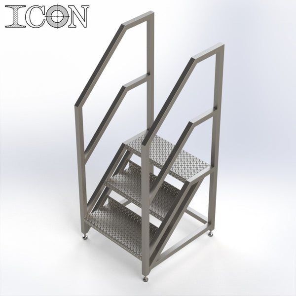 Stainless Steel Step Unit (Short Top Platform) | Icon Engineering ...