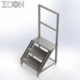 Stainless Steel Step Unit (Short Top Platform)