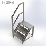 Stainless Steel Step Unit (Short Top Platform)
