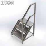 Stainless Steel Step Unit (Short Top Platform)