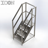 Stainless Steel Step Unit (Short Top Platform)