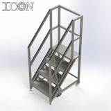 Stainless Steel Step Unit (Short Top Platform)