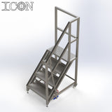 Stainless Steel Step Unit (Short Top Platform)