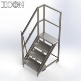 Stainless Steel Step Unit (Short Top Platform)