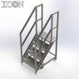 Stainless Steel Step Unit (Short Top Platform)
