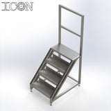 Stainless Steel Step Unit (Short Top Platform)