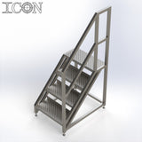 Stainless Steel Step Unit (Short Top Platform)