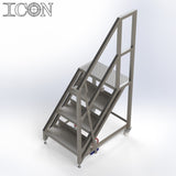 Stainless Steel Step Unit (Short Top Platform)