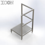 Stainless Steel Step Unit (Long Top Platform)