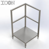 Stainless Steel Step Unit (Long Top Platform)