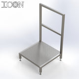 Stainless Steel Step Unit (Long Top Platform)