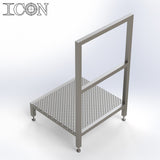 Stainless Steel Step Unit (Long Top Platform)