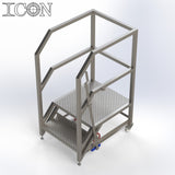 Stainless Steel Step Unit (Long Top Platform)
