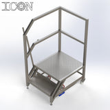 Stainless Steel Step Unit (Long Top Platform)