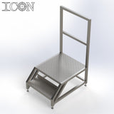 Stainless Steel Step Unit (Long Top Platform)