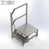 Stainless Steel Step Unit (Long Top Platform)