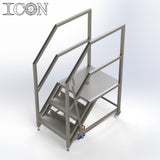 Stainless Steel Step Unit (Long Top Platform)