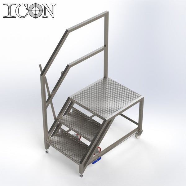 Stainless Steel Step Unit (Long Top Platform) | Icon Engineering ...