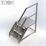 Stainless Steel Step Unit (Long Top Platform)