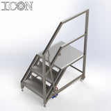 Stainless Steel Step Unit (Long Top Platform)