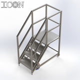Stainless Steel Step Unit (Long Top Platform)