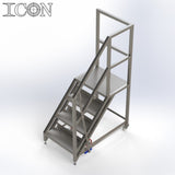 Stainless Steel Step Unit (Medium Top Platform)