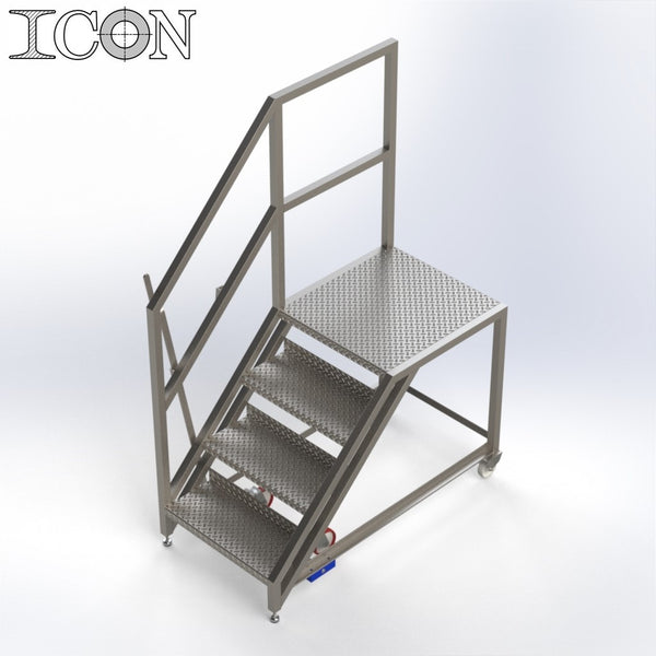 Stainless Steel Step Unit (Long Top Platform) | Icon Engineering ...