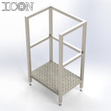 Stainless Steel Step Unit (Medium Top Platform)