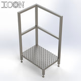 Stainless Steel Step Unit (Medium Top Platform)