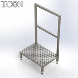 Stainless Steel Step Unit (Medium Top Platform)